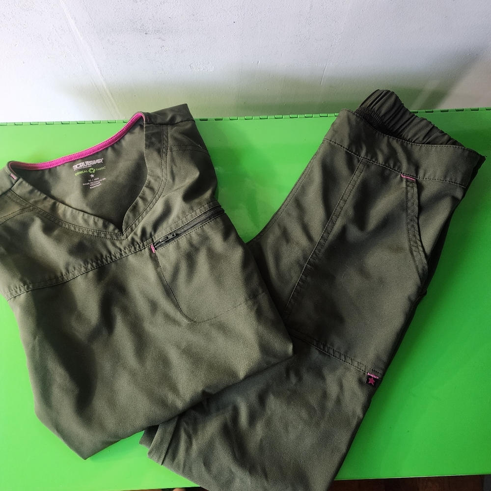 Scrubstar Taper Scrub Set Forrest Green
